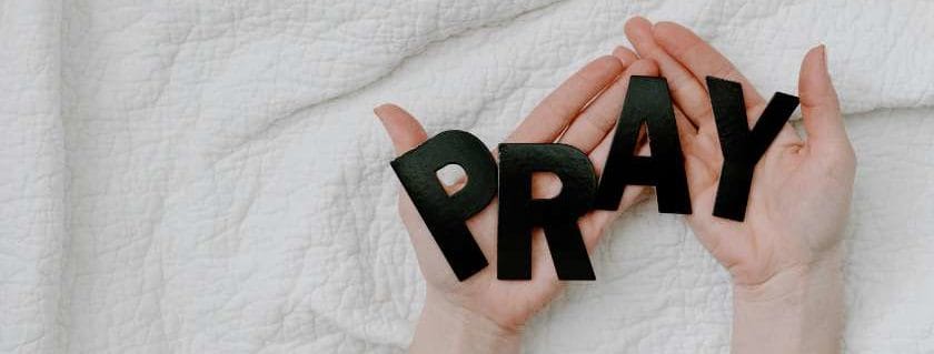 Pray Words on Hands and Prayers for Grace