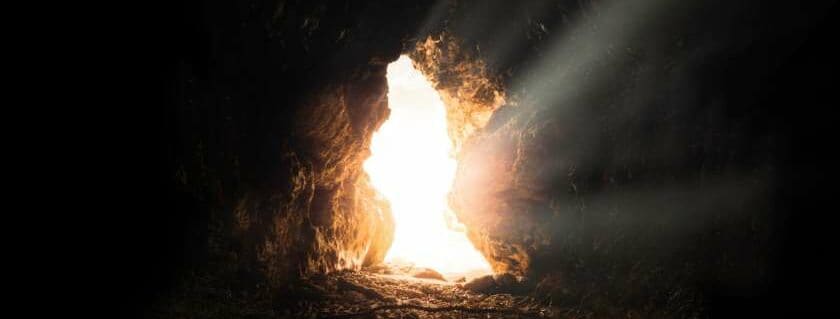 sun rays inside cave and is god and jesus christ the same person