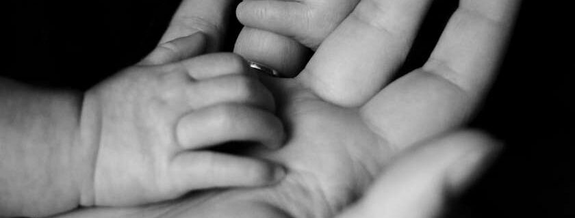 baby hands mother parents