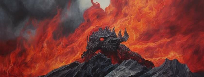 dragon with fire around it and 7 things god hates