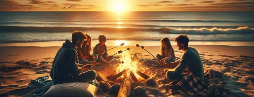 family at the beach and morning prayer for family